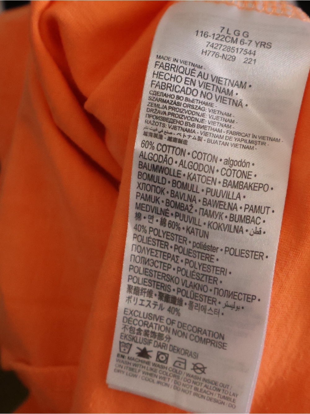 Nike Kids' Orange Graphic Tee - Picture 5 of 5